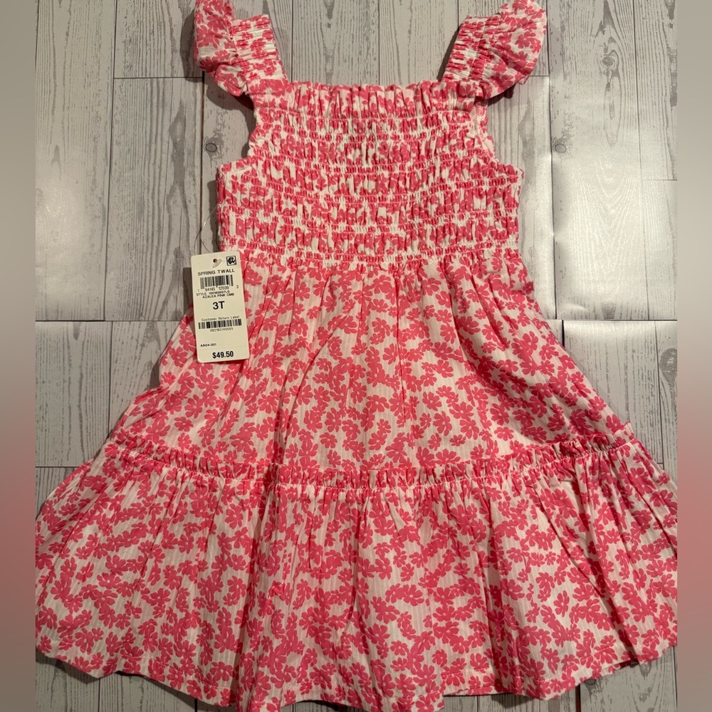 🎀🌸🐰🐣 SPRING Charming Pink Floral Kids Dress 💕